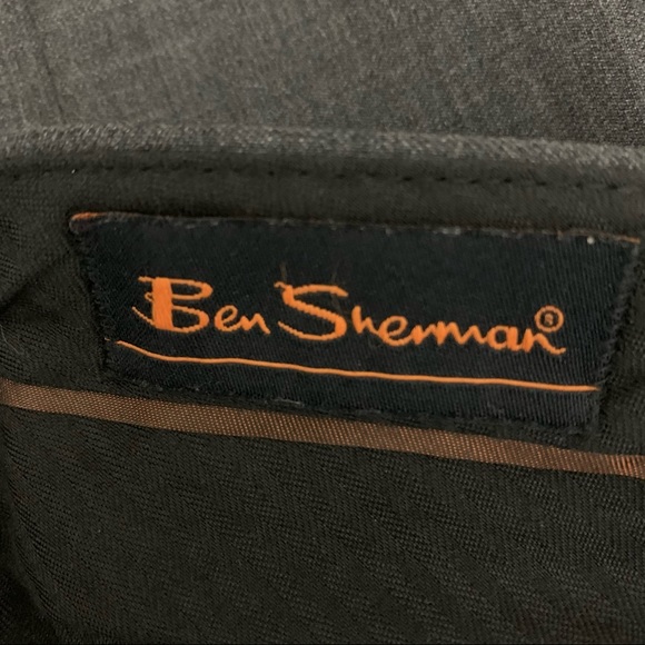 Ben Sherman Gray 100% Wool Dress Pants - Picture 5 of 6